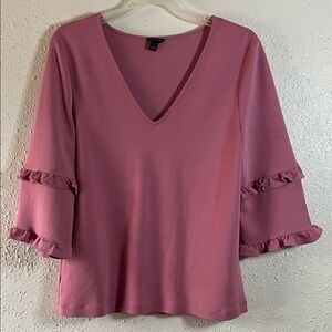 Ann Taylor Ruffle Sleeve Blouse🌸